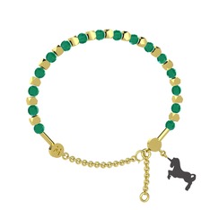 Mitra Unicorn Bilezik - Kök zümrüt 14 ayar altın bilezik #ryl5k9