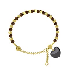 Mitra Kalp Bilezik - Dumanlı kuvars 925 ayar altın kaplama gümüş bilezik #7m9jur