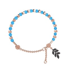 Mitra Başak Bilezik - Akuamarin 18 ayar rose altın bilezik #16n56r4