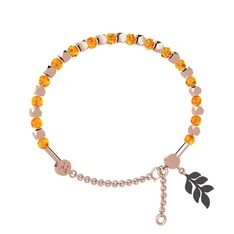 Mitra Başak Bilezik - Sitrin 925 ayar rose altın kaplama gümüş bilezik #1a9cwoo