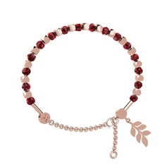 Mitra Başak Bilezik - Garnet 18 ayar rose altın bilezik #1cb3uj5