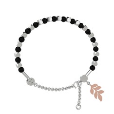 Mitra Başak Bilezik - Siyah zirkon 925 ayar gümüş bilezik #1kh6wy4