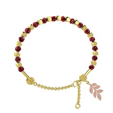 Mitra Başak Bilezik - Garnet 14 ayar altın bilezik #agq68x