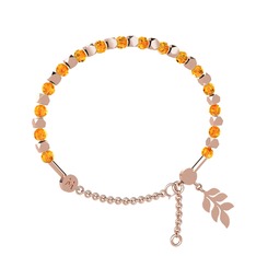 Mitra Başak Bilezik - Sitrin 8 ayar rose altın bilezik #ej2r7n