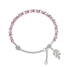 Mitra Başak Bilezik - Pembe kuvars 925 ayar gümüş bilezik #hiqeoc
