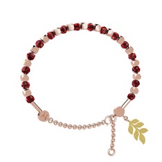 Mitra Başak Bilezik - Garnet 8 ayar rose altın bilezik #ye63f2