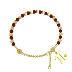 Mitra Pi Bilezik - Kök yakut ve sitrin 18 ayar altın bilezik #1o3r7zn