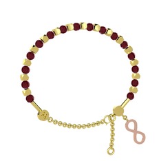 Mitra Sonsuzluk Bilezik - Kök yakut 14 ayar altın bilezik #1dofplg