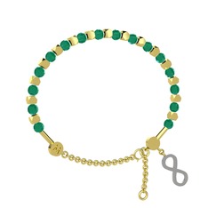 Mitra Sonsuzluk Bilezik - Kök zümrüt 18 ayar altın bilezik #1lnlli9