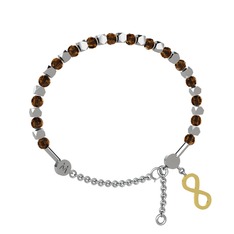 Mitra Sonsuzluk Bilezik - Dumanlı kuvars 925 ayar gümüş bilezik #1q67vcf