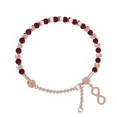 Kök yakut 8 ayar rose altın bilezik