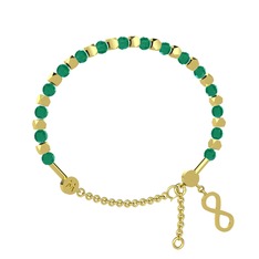 Mitra Sonsuzluk Bilezik - Kök zümrüt 925 ayar altın kaplama gümüş bilezik #dnrywd