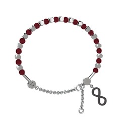 Mitra Sonsuzluk Bilezik - Kök yakut 14 ayar beyaz altın bilezik #e3b8vw