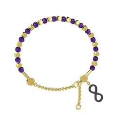 Mitra Sonsuzluk Bilezik - Ametist 14 ayar altın bilezik #e3lxl9