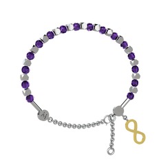 Mitra Sonsuzluk Bilezik - Ametist 925 ayar gümüş bilezik #rymtmy