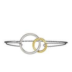 925 ayar gümüş bilezik (40 cm gümüş rolo zincir)