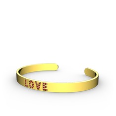 Love Bileklik - Garnet 14 ayar altın bilezik #19lzf1