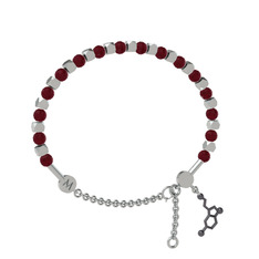 Mitra Serotonin Bilezik - Kök yakut 18 ayar beyaz altın bilezik #10bfs7s