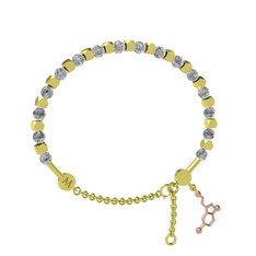 Mitra Serotonin Bilezik - Beyaz zirkon 14 ayar altın bilezik #1290c7k