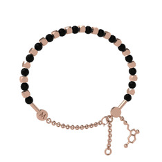 Mitra Serotonin Bilezik - Siyah zirkon 18 ayar rose altın bilezik #12xfgkd