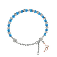 Mitra Serotonin Bilezik - Akuamarin 14 ayar beyaz altın bilezik #1kqzpsx