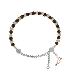 Dumanlı kuvars 925 ayar gümüş bilezik