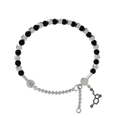 Mitra Serotonin Bilezik - Siyah zirkon 925 ayar gümüş bilezik #1ydjoy3
