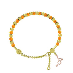 Mitra Serotonin Bilezik - Sitrin 14 ayar altın bilezik #l2sae0