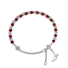 Mitra Serotonin Bilezik - Garnet 18 ayar beyaz altın bilezik #pgya8o
