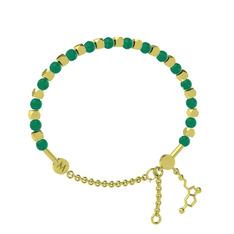 Mitra Serotonin Bilezik - Kök zümrüt 8 ayar altın bilezik #pye2vh