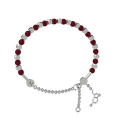 Mitra Serotonin Bilezik - Kök yakut 18 ayar beyaz altın bilezik #tu2zl9