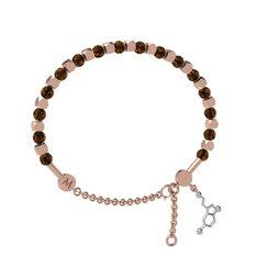 Mitra Serotonin Bilezik - Dumanlı kuvars 18 ayar rose altın bilezik #vej7dm