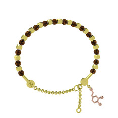 Mitra Dopamin Bilezik - Dumanlı kuvars 14 ayar altın bilezik #1t5y89o