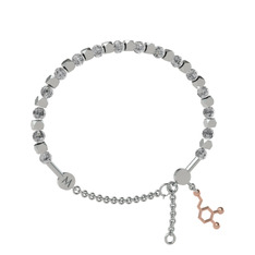 Mitra Dopamin Bilezik - Beyaz zirkon 925 ayar gümüş bilezik #8xkidq