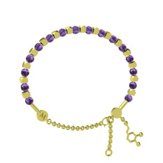 Mitra Dopamin Bilezik - Ametist 18 ayar altın bilezik #deqr23