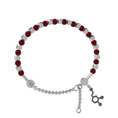 Kök yakut 925 ayar gümüş bilezik