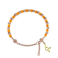 Mitra Dopamin Bilezik - Sitrin 14 ayar rose altın bilezik #ofompz