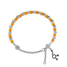 Mitra Dopamin Bilezik - Sitrin 925 ayar gümüş bilezik #ryxinb