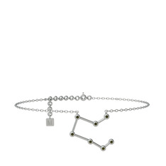 Peridot 925 ayar gümüş bilezik (20 cm gümüş rolo zincir)