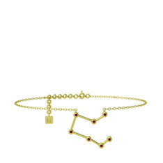 Pegasus Halhal - Kök yakut 8 ayar altın bilezik (20 cm altın rolo zincir) #os1t4a