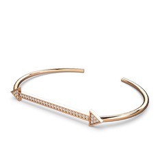 Swarovski 18 ayar rose altın bilezik