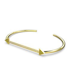 Diane Ok Bilezik - Peridot ve swarovski 925 ayar altın kaplama gümüş bilezik #1sccdcm