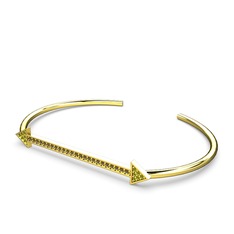 Diane Ok Bilezik - Peridot ve dumanlı kuvars 8 ayar altın bilezik #2ww67j