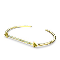 Diane Ok Bilezik - Peridot ve akuamarin 18 ayar altın bilezik #a0dy2z