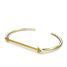 Diane Ok Bilezik - Peridot ve sitrin 8 ayar altın bilezik #mentxw