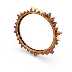 Valera Bilezik - Garnet ve sitrin 8 ayar rose altın bilezik #1z034x9