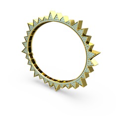 Valera Bilezik - Akuamarin 18 ayar altın bilezik #fiop0x