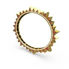 Valera Bilezik - Garnet ve swarovski 925 ayar altın kaplama gümüş bilezik #xafumm