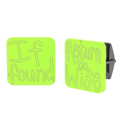 925 ayar siyah rodyum kaplama gümüş kol düğmesi (Açık yeşil mineli)