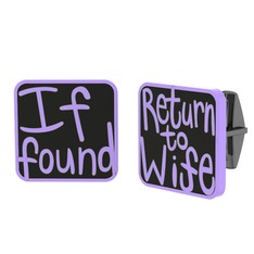 Return to Wife Kol Düğmesi - 925 ayar siyah rodyum kaplama gümüş kol düğmesi (Siyah mineli) #1uf4b8q